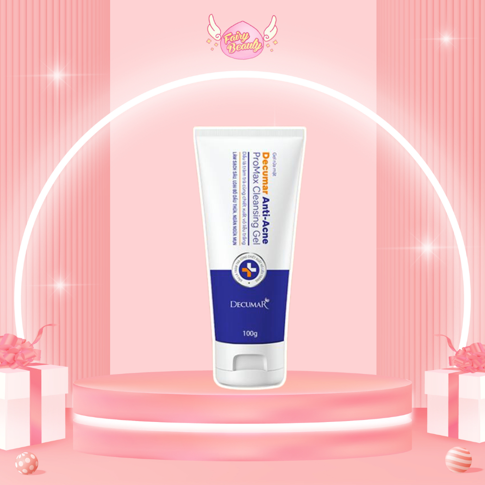 [DECUMAR] Gel Rửa Mặt Cho Da Mụn Giúp Làm Sạch Sâu & Thông Thoáng Lỗ Chân Lông Anti - Acne Promax Cleansing Gel 100g