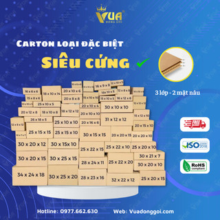 Hộp Carton Đóng Hàng 16x12x6, Hộp Giấy Thùng Carton Gói Hàng Đầy Đủ Kích Thước Tại Vua Đóng Gói