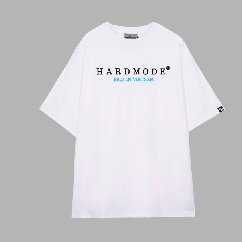 Áo Thun cộc tay thêu HARDMODE Chính Hãng - Trắng