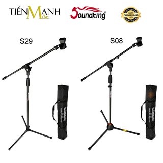 Chân micro đứng soundking s08, s29 - giá đỡ đế kẹp bom mic thu âm livestream, sân khấu microphone boom