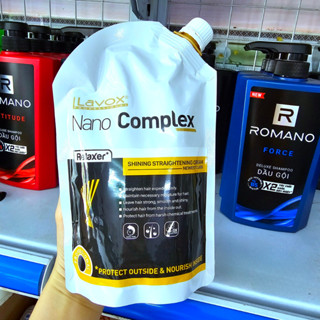 Thuốc Duỗi Tóc Phủ Bóng Lavox Nano Complex 500ml  Chỉ Với 1 Bước Khồng Cần Kem Dập