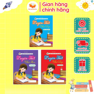 Sách - Bộ Vở Luyện Viết Chữ Đẹp - Chữ Hoa, Chữ đứng, Chữ nghiêng - Luyện nét chữ, rèn nết người (3 cuốn)