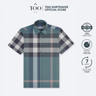 Áo sơ mi dáng Slimfit nam TQQ K598CB trẻ trung lịch sự họa tiết đối kẻ
