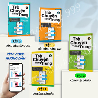 Sách trò chuyện tiếng trung tập 1+2+3+4