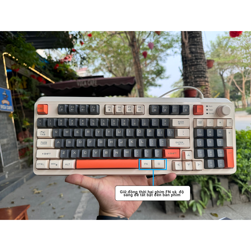 Bộ bàn phím giả cơ Hyun Silver Fox K820 kèm chuột LED, có 3 màu sắc để lựa chọn Gongangshop68 | BigBuy360 - bigbuy360.vn