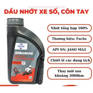 Fuchs Silkolene Pro XP nhớt tổng hợp siêu cao cấp cho xe số, côn tay moto - Sản xuất tại Anh 10w40