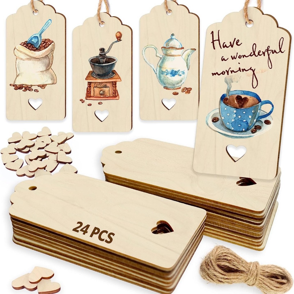 Bảng Gỗ Trơn Chưa Hoàn Thiện – Gỗ Plywood – Set 24 Cái/Gói