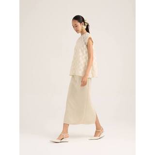 Set đầm bút chì Mauve Ivory set