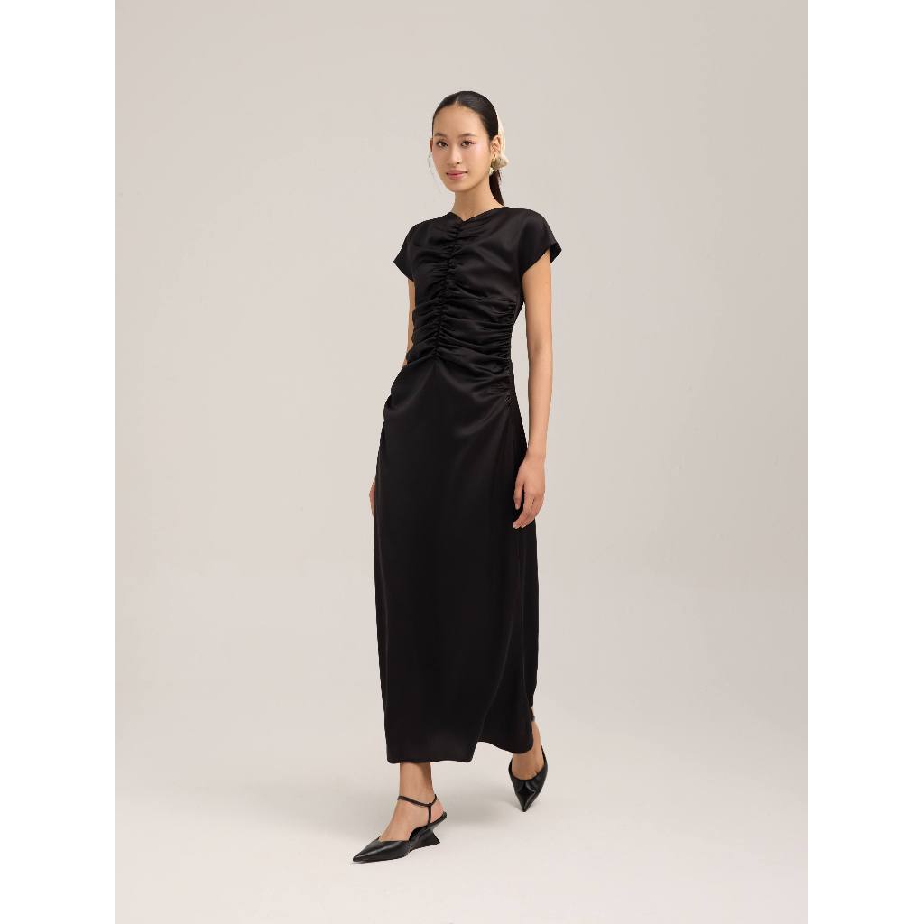 Đầm lụa midi Mauve Jane dress