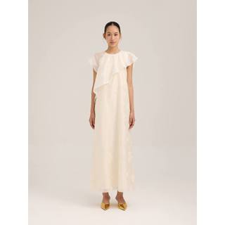 Đầm tơ bèo Mauve Orchid Cacti dress