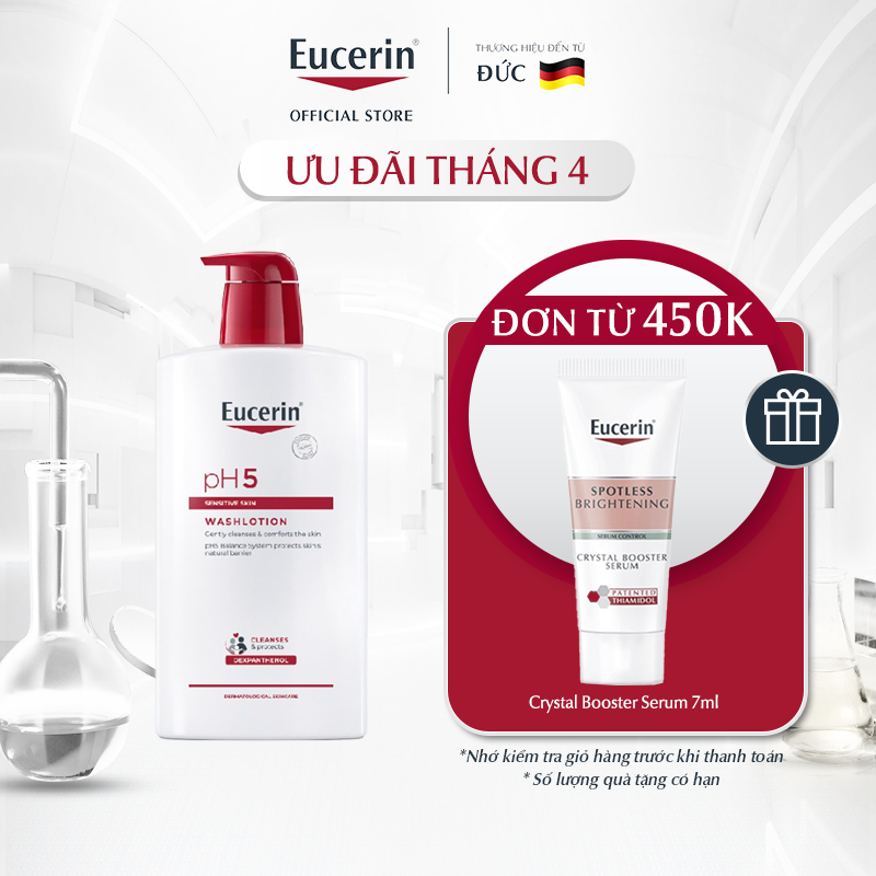 Sữa Tắm Cho Da Nhạy Cảm Eucerin pH5 Sensitive Skin Washlotion 1000ml