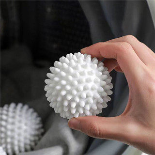 Quả Bóng Silicon Cầu Gai Trắng Giúp Giặt Đồ Chống Rối Quần Áo Tiện Dụng, Bóng Giặt Quần Áo Loại Lớn