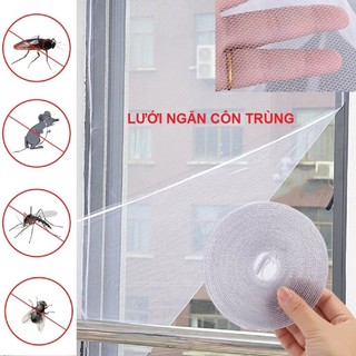 Rèm Lưới Cửa Sổ Ngăn Muỗi Côn Trùng, Tấm Rèm Vải Màn Dán Cửa Sổ Chống Muỗi tiện dụng kích thước 1.5mx2m