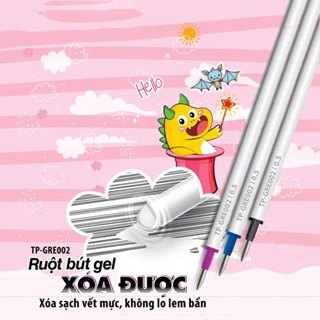 Bộ 2 Ruột bút gel xóa được Thiên Long Điểm 10 TP-GRE002 - Dùng cho bút gel TP-GELE01 & TP-GELE002