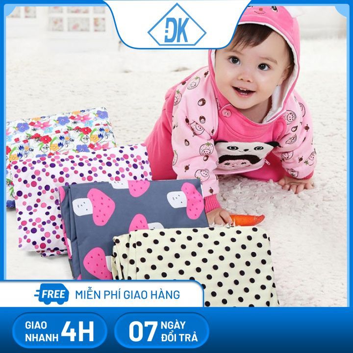 Ga bọc nệm chống thấm có họa tiết, ga chống thấm làm bằng polyester pha cotton tạo sự mát mẻ thông t