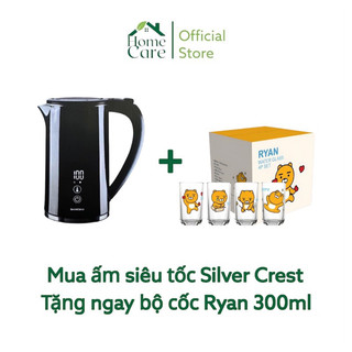 Ấm siêu tốc giữ nhiệt SilverCrest hiển thị nhiệt độ