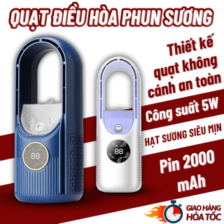 Quạt phun sương, quạt điều hòa hiển thị nhiệt độ Camiii 2024