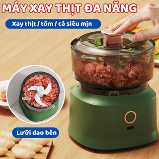 Máy Xay Mini - Xay thịt TÍCH ĐIỆN 250ML, xay nhuyễn thịt, tôm cá, rau củ trong tích tắc