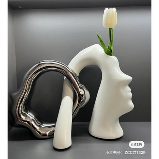 Tượng Gốm Sứ Tình Yêu Phong Cách Bắc Âu Trang Trí Phòng Khách, Tủ Kệ, Đồ Nội Thất Decor