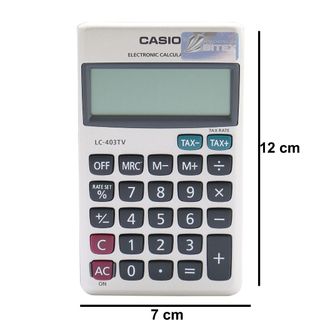 Máy tính Casio bỏ túi Nhỏ Mini LC-403TV-8 số hiển thị