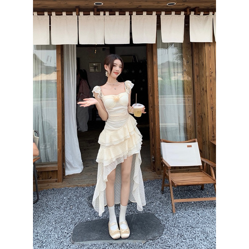đầm voan xoè đuôi tôm koreastyle