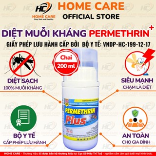 Thuốc Diệt Muỗi PERMETHRIN PLUS 200ml, Nhập Khẩu Anh Quốc Không Mùi, Thuốc Phun Muỗi Y Tế Diệt Muỗi Kháng – HOME CARE