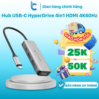 Cổng Chuyển/Hub USB-C 4in1 HDMI 4K/60Hz, USB-C, USB 3.1 HyperDrive