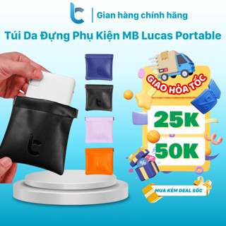 [Mã BMLTB35 giảm đến 35K đơn 99K] Túi Da Đựng Sạc, Phụ Kiện Macbook Lucas Portable