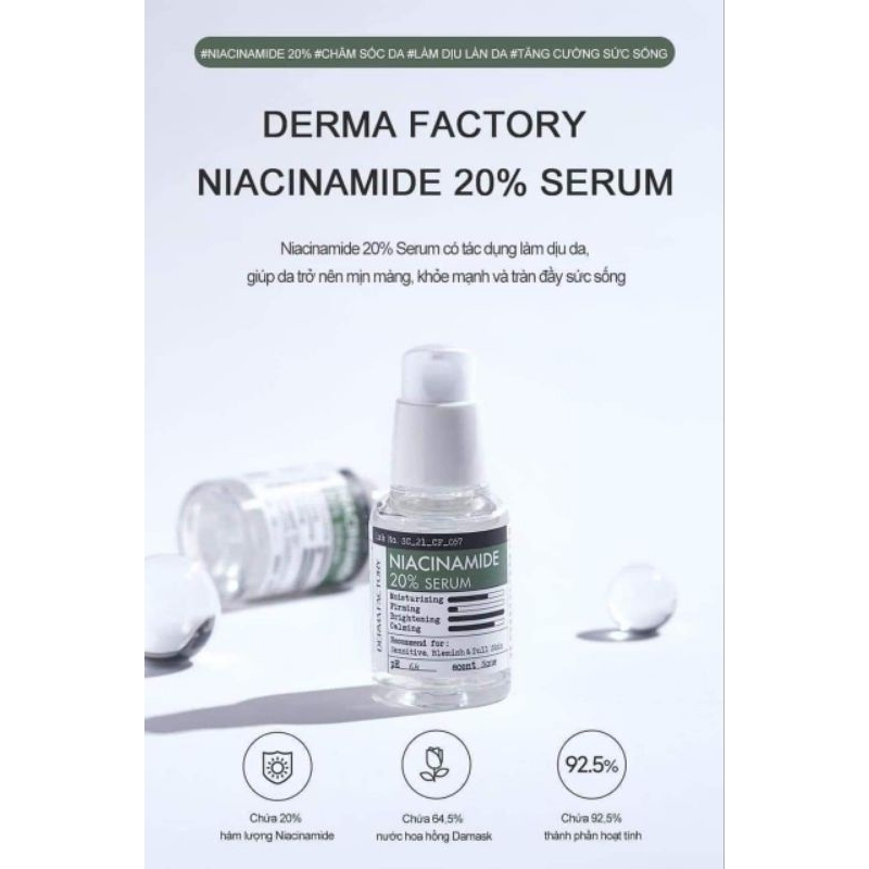 Serum Niacinamide 20% Derma Factory