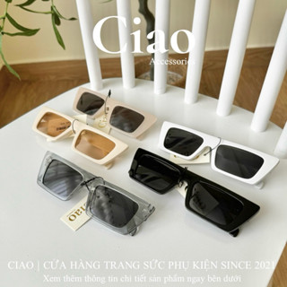 [HOẢ TỐC 1H] Kính mát/ Kính thời trang thiết kế bản vuông cạnh mã 05 trendy Ciao accessories