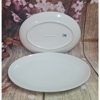 Dĩa hột xoài sứ Minh Long 37, 42cm - dĩa hột xoài sứ minh long loại lớn
