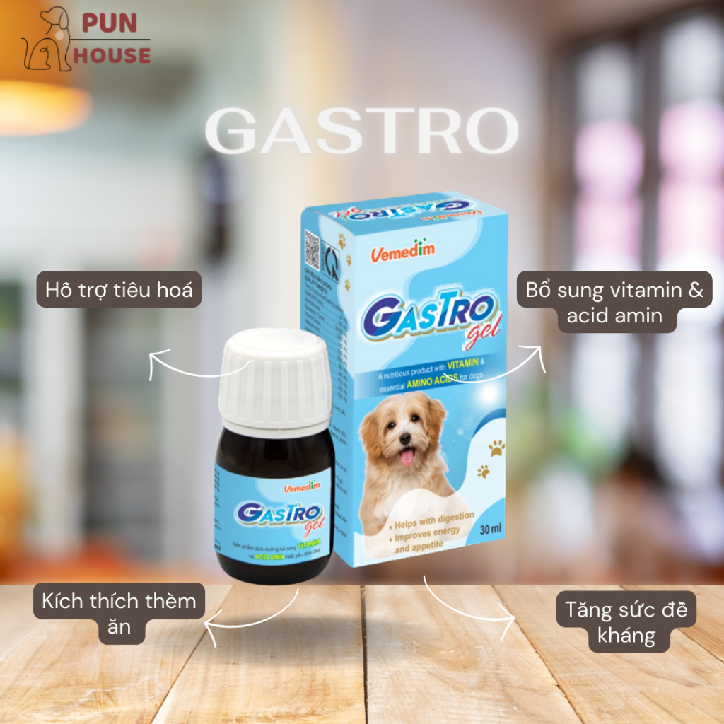 GASTRO GEL - Sản phẩm dinh dưỡng chứa các vitamin, acid amin thiết yếu giúp tăng sức đề kháng và hỗ trợ hệ tiêu hóa