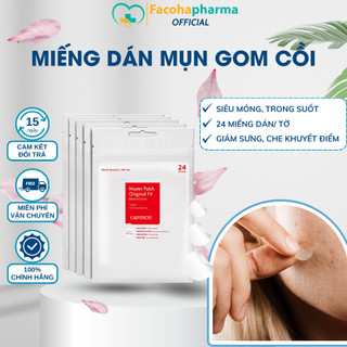 Miếng dán mụn gom cồi hút nhân mụn 24 miếng đa dạng kích cỡ hỗ trợ gom cồi mụn che mụn khi trang điểm
