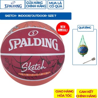 Quả bóng rổ Spalding Sketch (84-381)- Indoor/ Outdoor size 7