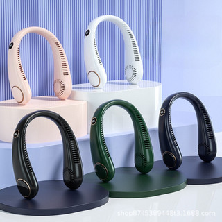 Quạt đeo cổ mini tích điện siêu mát, quạt mini không cánh sạc usb tiện lợi, quạt gió siêu mạnh