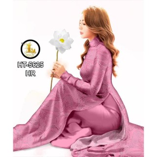 Vải may áo dài họa tiết đều sang trọng lịch lãm