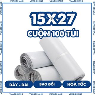 Túi gói hàng 15x22 15x27 TUIGOIHANG đóng hàng niêm phong chuyển phát nhanh cuộn 100 túi