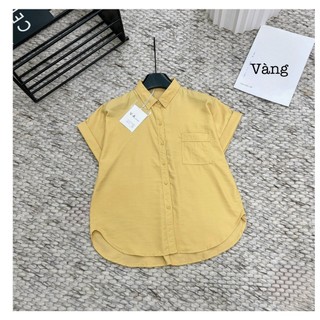 Áo sơ mi nữa một bên chất lanh lụa(VA8679)·