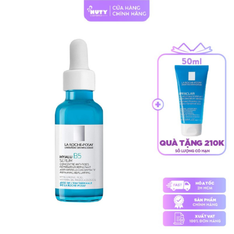 Dưỡng chất chuyên sâu giúp hỗ trợ quá trình tái tạo da La Roche-Posay Hyalu B5 Serum 30ml