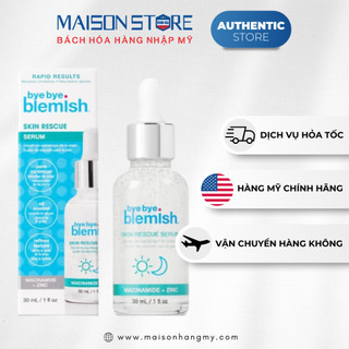 Serum phục hồi da & ngừa mụn bye bye blemish skin rescue - hàng nhập usa chính hãng