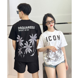 Bộ Quần Áo DSQ BHQD11 Nam Họa Tiết Hình In Chất Liệu Cotton Cao Cấp Phù Hợp Cho Nam Có 2 Mầu Trắng Đen