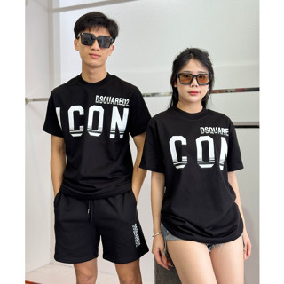 Bộ Quần Áo DSQ BHQD10 Nam Họa Tiết Hình In Chất Liệu Cotton Cao Cấp Phù Hợp Cho Nam Có 2 Mầu Trắng Đen