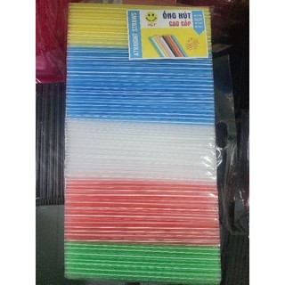 Ống hút trong sọc màu phi 6 - 500g/bịch