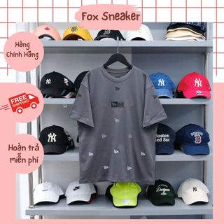 Áo Thun New Era Logo Thêu Full Xám Code: 14187336 | Fox Sneaker