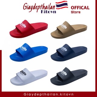 [𝐠𝐢𝐚𝐲𝐝𝐞𝐩𝐭𝐡𝐚𝐢𝐥𝐚𝐧.𝐤𝐢𝐭𝐨𝐯𝐧] Dép Thái Lan Nam Đế Đúc Nguyên Khối Kito AH173M , nhẹ nhàng , êm , họa tiết chữ Size 40-43 - 𝐤𝐢𝐭