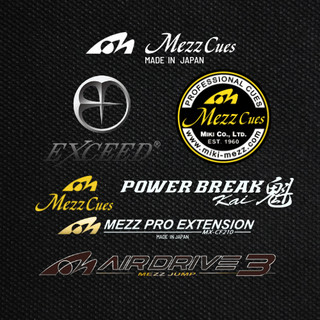 Sticker logo thương hiệu MezzCues - trang trí bao cơ Bida -Hình dán trực tiếp - 95s.mart - 95s - Billiard - Mezz