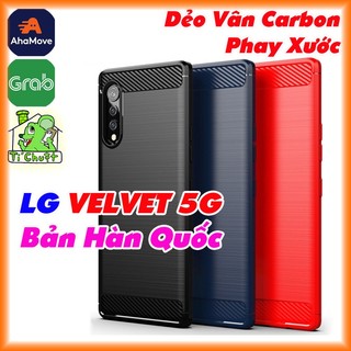 [Chỉ Khớp với Velvet bản Hàn Quốc] Ốp Lưng LG VELVET 5G Dẻo Carbon Phay Xước Chống Sốc (Velvet bản Mỹ sẽ bị lệch lỗ cam)