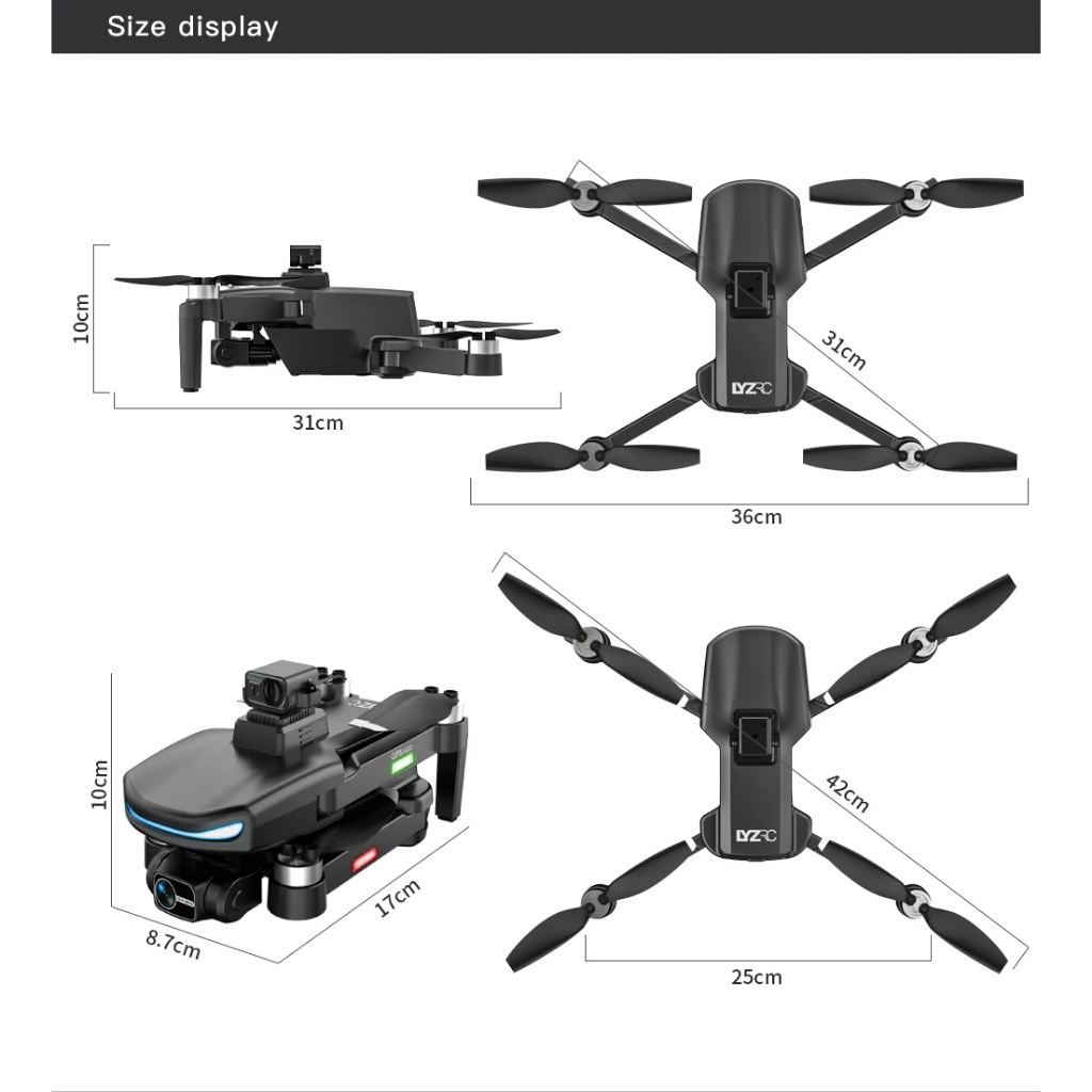 FLYCAM L800 PRO 2 +GPS+CHỐNG RUNG 3 TRỤC+HỖ TRỢ THẺ SD | BigBuy360 - bigbuy360.vn