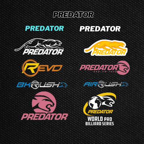 Sticker logo thương hiệu Predator - trang trí bao cơ Bida -Hình dán trực tiếp - 95s.mart - 95s - Billiard - Predator