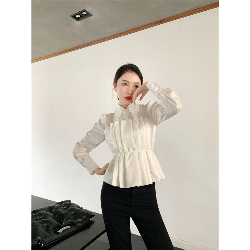 Áo sơ mi dài tay phối xếp ly tạo kiểu ( SM008) | BigBuy360 - bigbuy360.vn